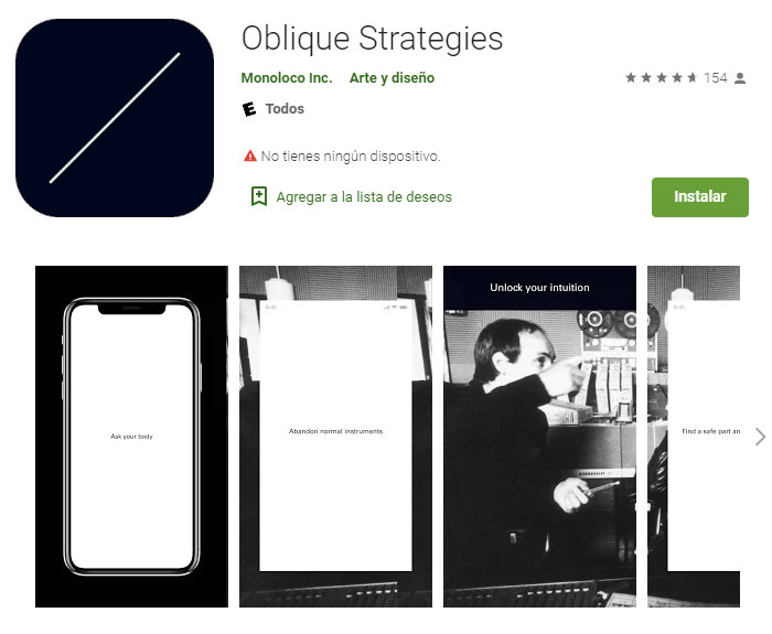 Oblique Strategies Andro
